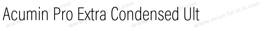 Acumin Pro Extra Condensed Ultra Bl字体转换